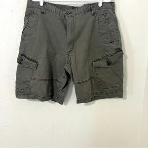 Woolrich Men’s Cargo Shorts Size 40 Chino Hiking Gray Y2K Outdoor Cotton